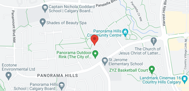 map of 46 PANORAMA HILLS GV NW
